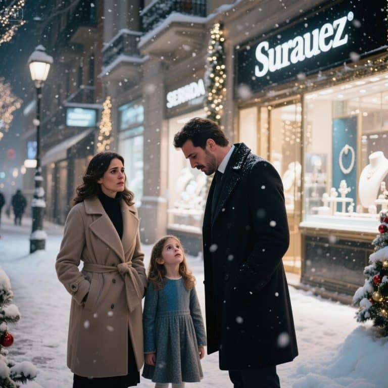 Na véspera de Natal, uma mãe solteira reencontra o ex-marido na Rua Serrano. Uma pergunta da filha de 7 anos paralisa o mundo e revela o segredo que ela guardava há anos, que explode em mil pedaços.