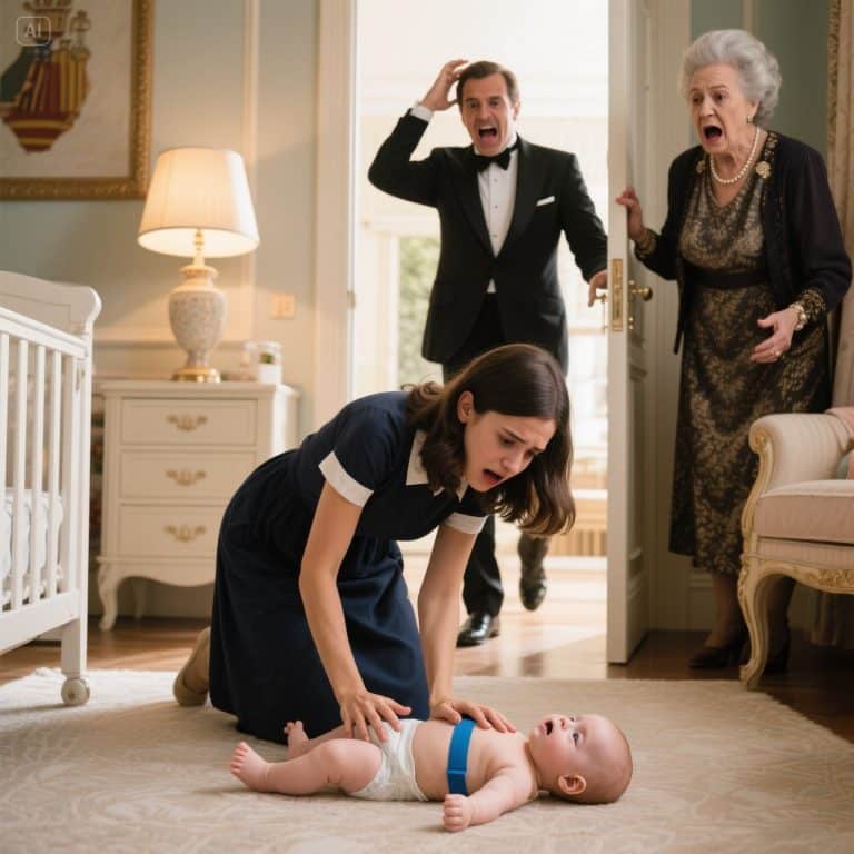 “¡NO RESPIRA!” EL BEBÉ HEREDERO SE MORÍA AHOGADO. LA DECISIÓN PROHIBIDA DE LA NIÑERA CAMBIÓ EL DESTINO DE TODOS PARA SIEMPRE.