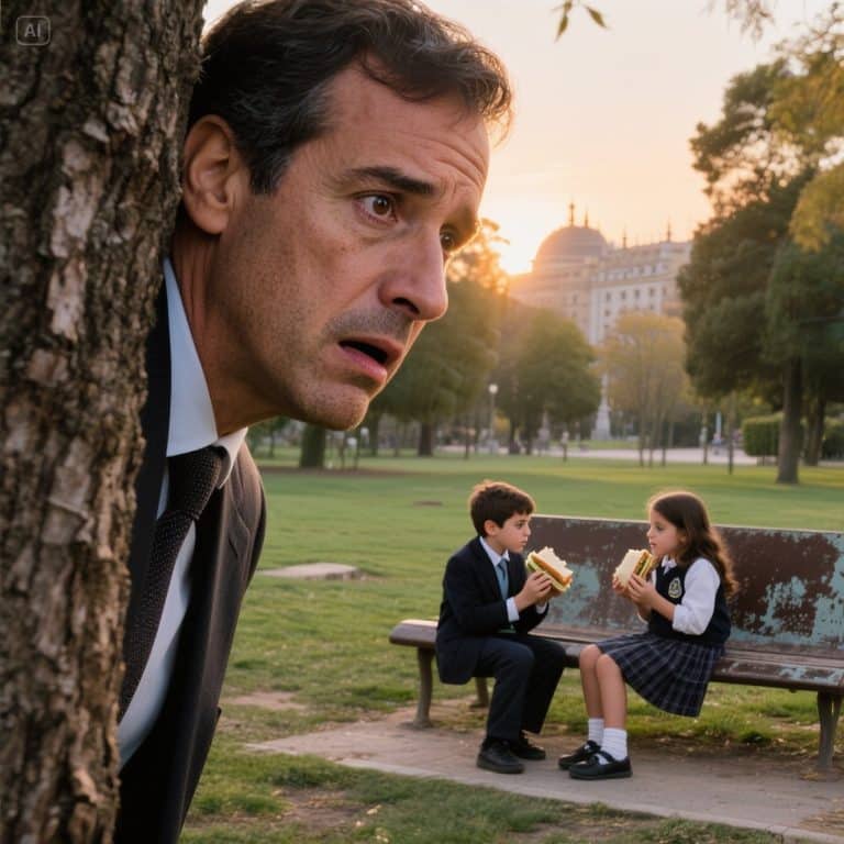 Acompanhei meu filho de 12 anos da escola para casa e descobri uma verdade que abalou meu mundo: eu não era a única a viver uma mentira.