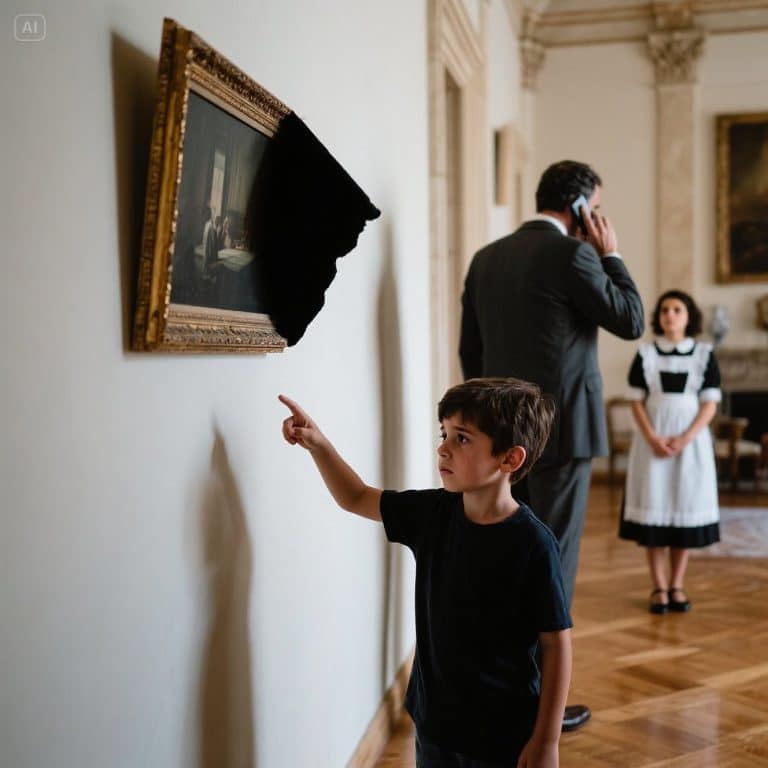 El niño rico dejó de hablar hace 8 años. Nadie sabía por qué señalaba el mismo cuadro todos los días, hasta que la nueva empleada doméstica descubrió el secreto que helaría la sangre de España.