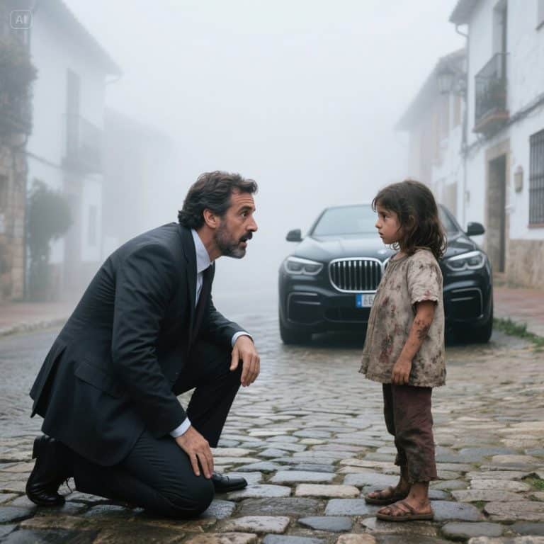 “Vi sus ojos y mi imperio se detuvo”. El millonario que lo tenía todo y la niña de 8 años en una cabaña que le enseñó a vivir.