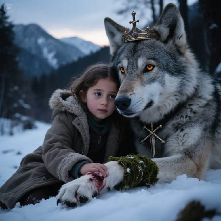 LA NIÑA QUE EL PUEBLO CONDENÓ AL HIELO REGRESÓ CON UN LOBO Y UN SECRETO MILENARIO: LA VERDAD DE BRAULIO Y LA ESPADA PERDIDA