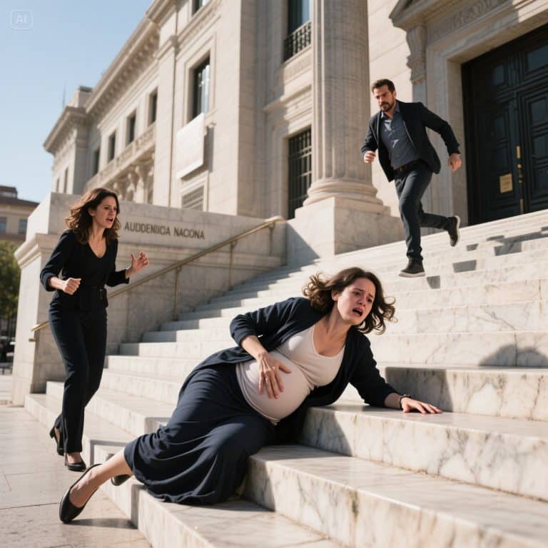 ESCÁNDALO EN EL TRIBUNAL: La amante de un millonario patea a su esposa embarazada en las escaleras. Lo que su hermano, un ex-Infantería de Marina, hace a continuación paralizará a toda España. Una historia de justicia que DEBES LEER.