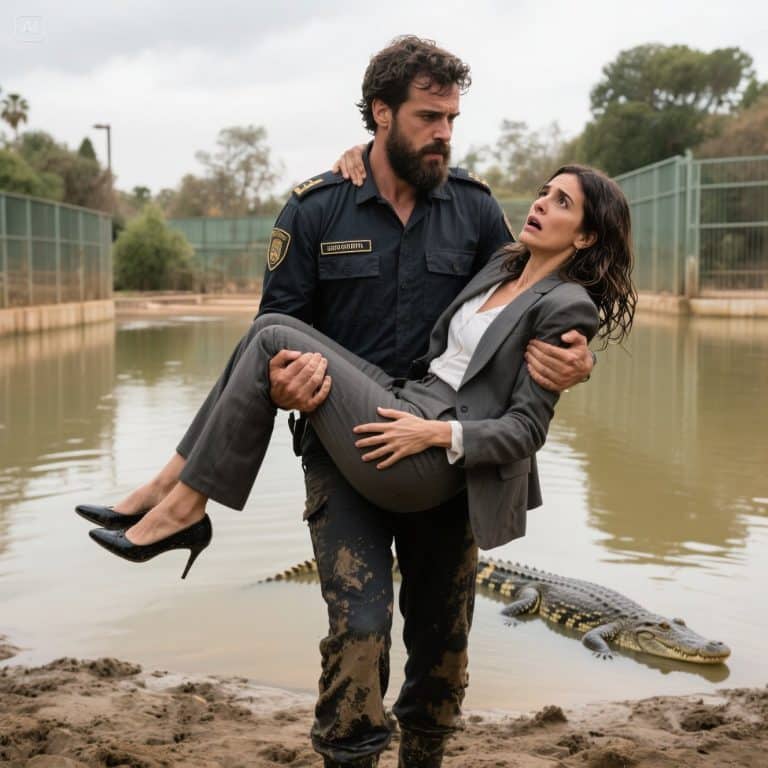 La Millonaria, el Héroe Anónimo y el Cocodrilo: El Segundo que Detuvo Madrid. Nadie Imaginó Quién Era Realmente el Guardia de Seguridad que la Salvó.