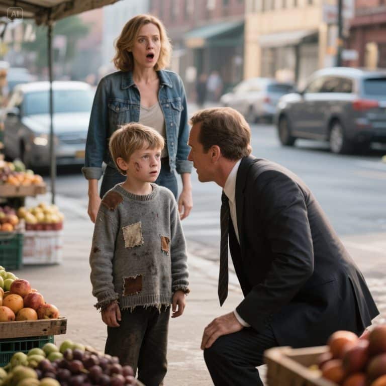 “Tengo hambre”, susurró el niño descalzo en 7 idiomas. El millonario dejó caer su maletín. Lo que sucedió después no es una historia… es un milagro que te romperá el alma.