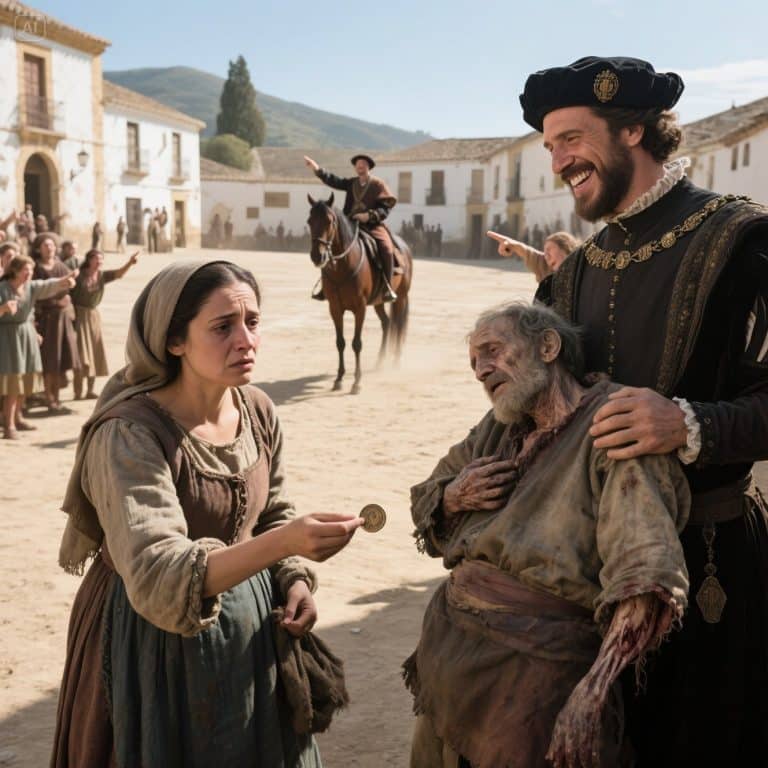 SE RIERON DE LA VIUDA POR GASTAR SU ÚLTIMO MARAVEDÍ EN UN HOMBRE MORIBUNDO. NO SABÍAN QUE ERA UN NOBLE REY DISFRAZADO.