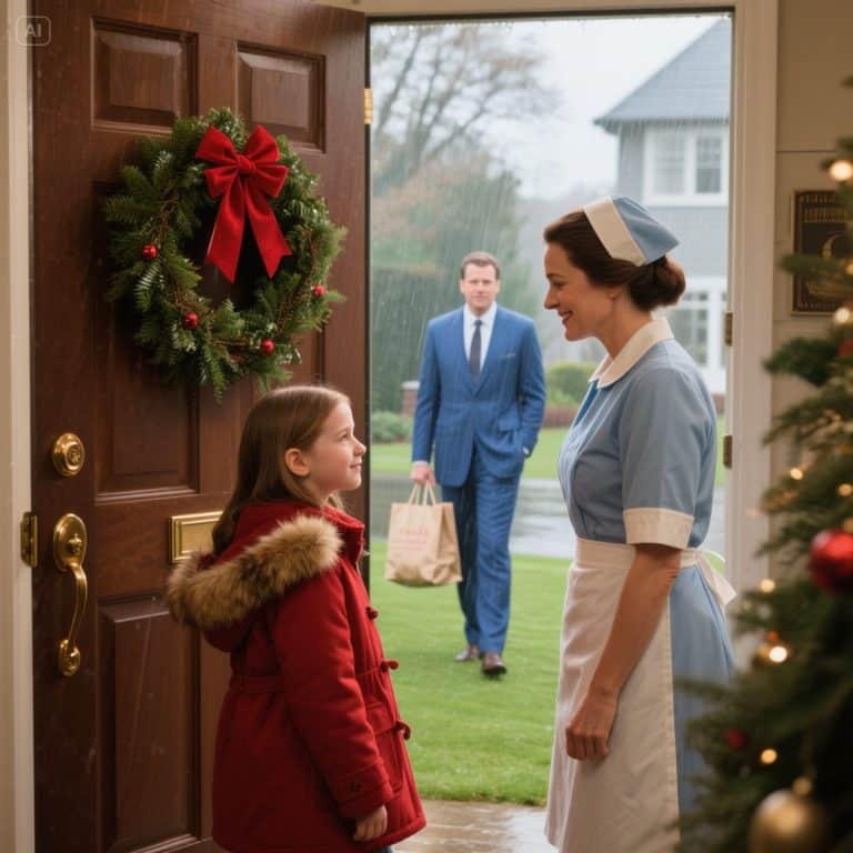 LA MANSión DE LAS MENTIRAS: Me arrodillé humillada en la lluvia suplicando perdón a mi hija. Entonces, el millonario abrió la puerta y descubrió la cruel verdad que su madre ocultaba.