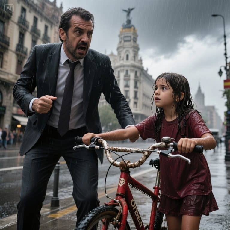 LA BICICLETA ROJA: El millonario que lo tenía todo y la niña que no tenía nada… salvo la verdad que lo rompería por dentro.