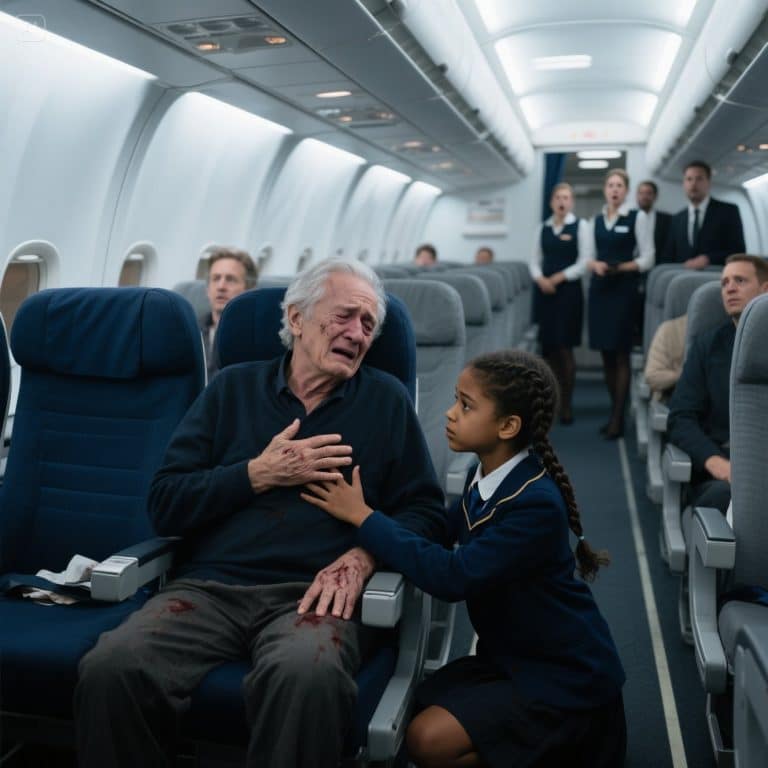 “¡Es un ictus!” gritó la niña de 12 años en pleno vuelo. Salvó al millonario, pero jamás imaginó la promesa que él le haría al borde de la muerte.