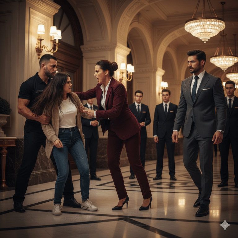 Une femme ordinaire se voit refuser une chambre dans son propre hôtel — quelques minutes plus tard, son mari milliardaire renvoie tout le monde !