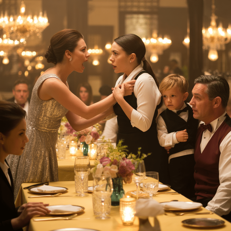 La fiancée d&rsquo;un milliardaire jette de l&rsquo;argent à une serveuse pour avoir aidé un garçon. Sa plus grosse erreur.