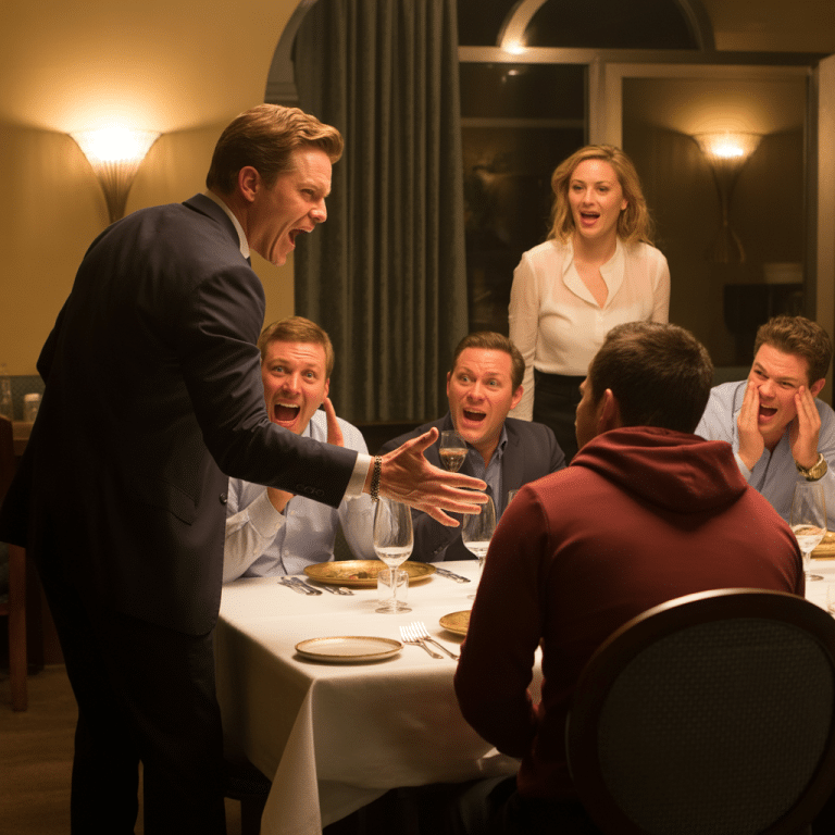 « PARLEZ À MON FILS SOURD ! » — SE MOQUANT LE MILLIARDAIRE ARROGANT… MAIS LA SERVEUSE LE FUT FAIT TAIRE.