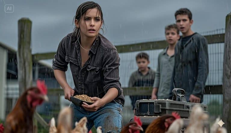 Elle nourrissait les poules dans la cour de la ferme lorsque la radio a sonné : « Sergent, la situation s&rsquo;est aggravée. »