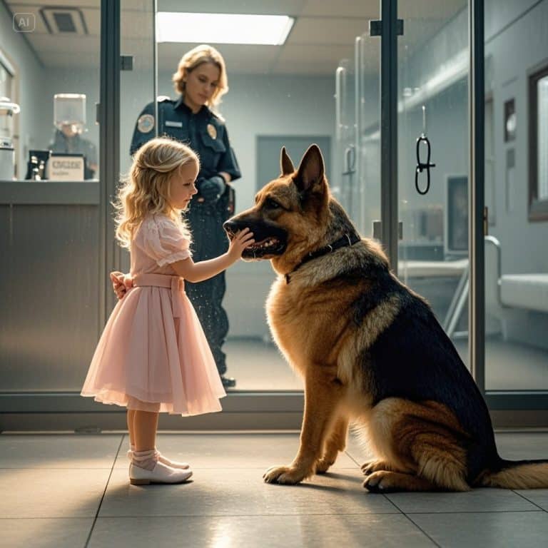 Personne ne pouvait toucher à ce chien policier agressif — jusqu&rsquo;à ce qu&rsquo;une petite fille change tout…