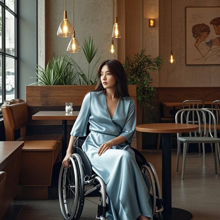 Une femme paralysée laissée seule dans un café lors de son premier rendez-vous – puis un père célibataire avec une petite fille s’approche…