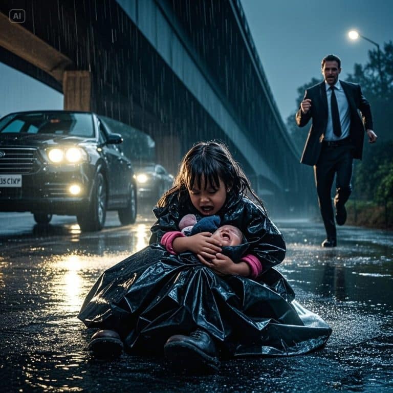 Gelée sous un pont : une fillette réchauffe son petit frère avec des sacs-poubelle jusqu’à l’arrivée d’un millionnaire.