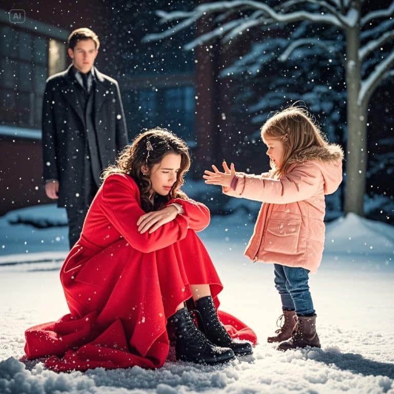 « Je crois que tu as besoin d&rsquo;un câlin… Je peux te faire un câlin ? » dit la petite fille à la jeune femme sans-abri à l&rsquo;arrêt de bus.