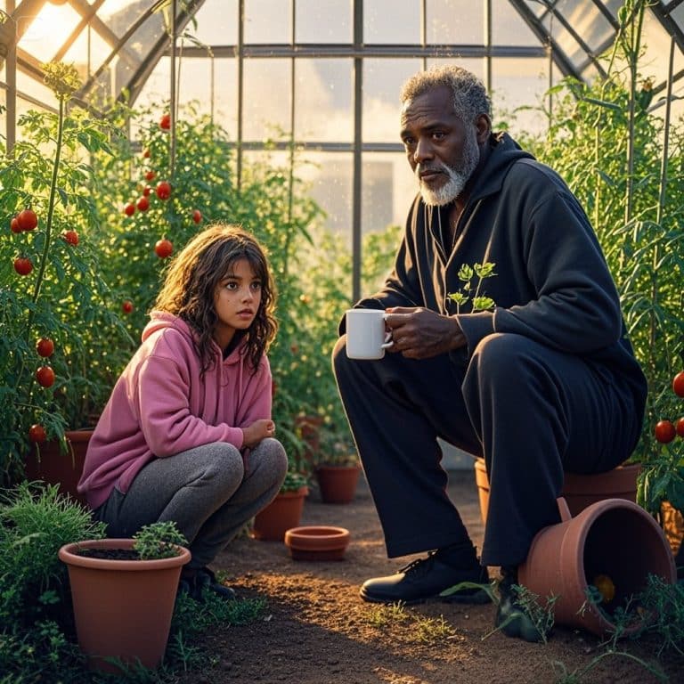 Un milliardaire découvre une fillette affamée cachée dans son jardin : trois mots l’ont glacé d’effroi.