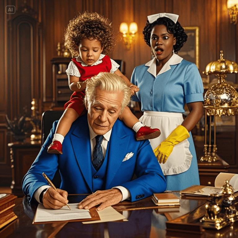 Le bébé de la femme de ménage noire ne voulait approcher personne… mais il s&rsquo;accrochait au millionnaire…