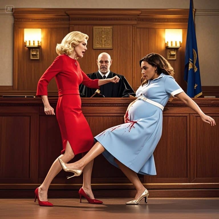 Une femme agresse sa femme enceinte au tribunal — le millionnaire ignore que le juge est son père