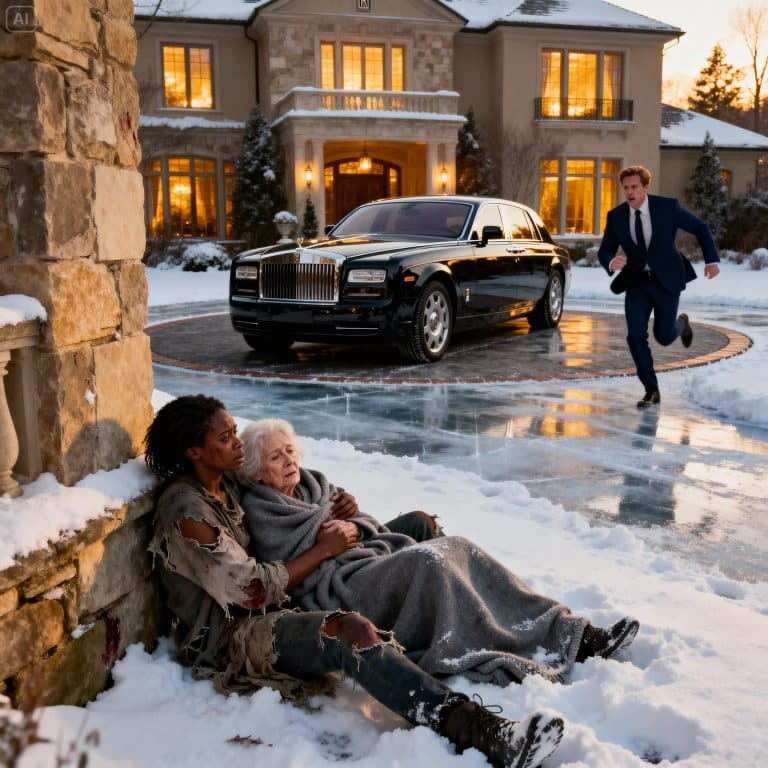 Un milliardaire est choqué de voir sa mère appuyée contre un adolescent sans-abri, il se précipite et…