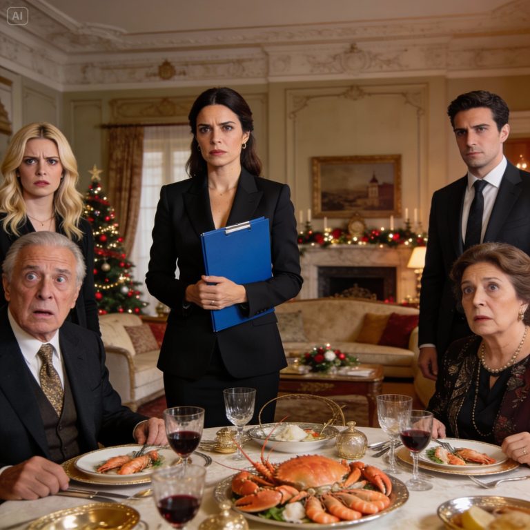 My mother forbade me from going to Christmas Eve dinner at our Madrid apartment because I “embarrassed” the family, but I showed up anyway and discovered that my sister was faking her engagement to hide the fact that my father had stolen my inheritance to save his clinic.