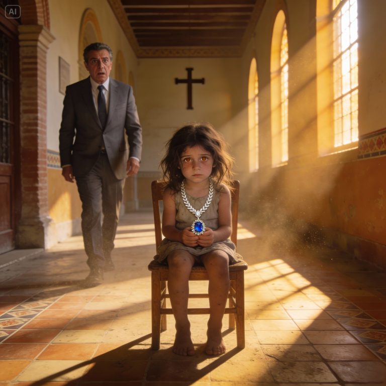 A tech tycoon visits an orphanage in Madrid and discovers a girl wearing the jewel he buried his wife with eight years ago.