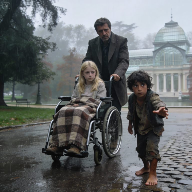 Doctors in Madrid said my daughter would never walk again, but a homeless boy we found in the rain in Retiro Park achieved what science could not: he gave us back our lives.