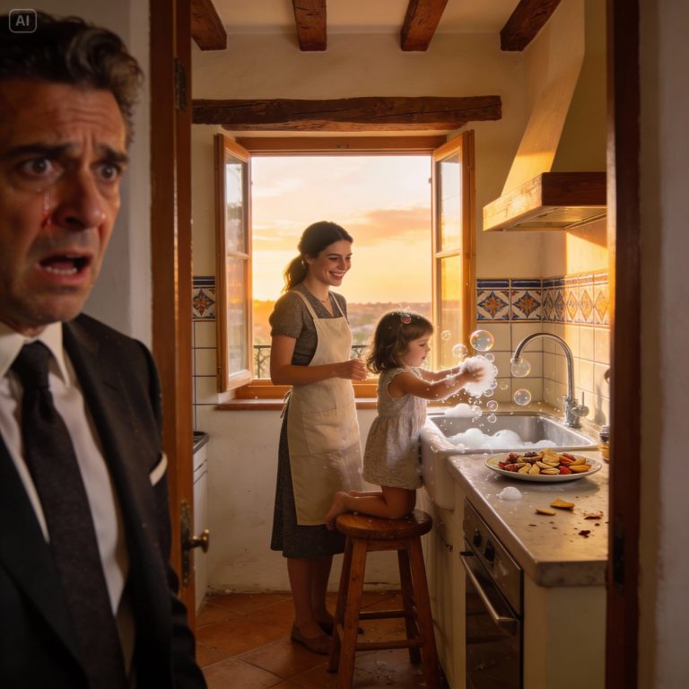 The millionaire from the Sierra de Madrid returned home early and broke down upon discovering the secret that the maid was hiding with her mute daughter after the tragedy.