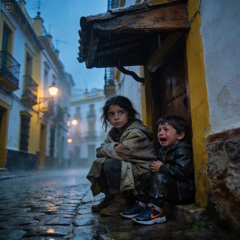 THE MIRACLE IN THE RAIN IN SEVILLE: HOW A HOMELESS GIRL SAVED THE HEIR TO AN EMPIRE AND FOUND HER OWN DESTINY