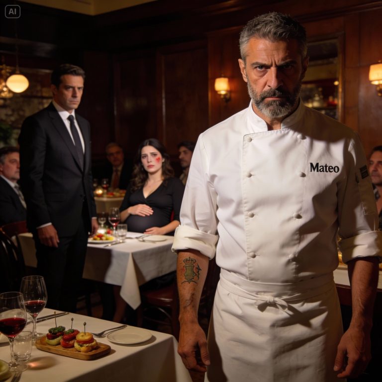 Serrano’s silence: A tycoon humiliates his pregnant wife at dinner, unaware that the chef was hiding a military past that would change the course of the night.