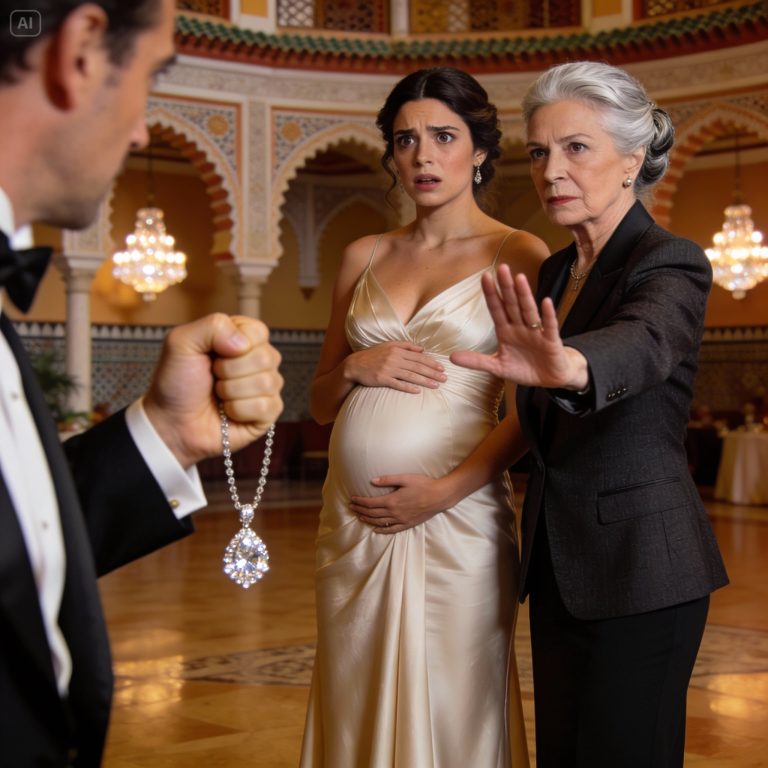 My billionaire husband ripped a diamond necklace off me in front of the cameras at a lavish gala in Seville, but he didn’t count on his own mother choosing justice over bloodshed and destroying his empire to save me