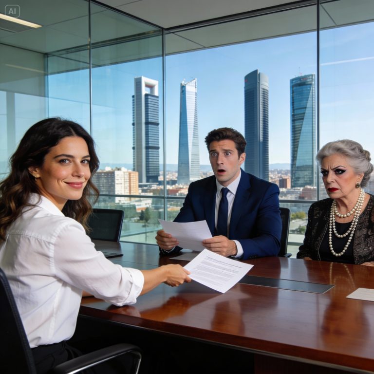 Trapped in a loveless marriage in the heart of Madrid, I was humiliated by my mother-in-law and husband for not having children, until a simple signature on page six changed my destiny forever.