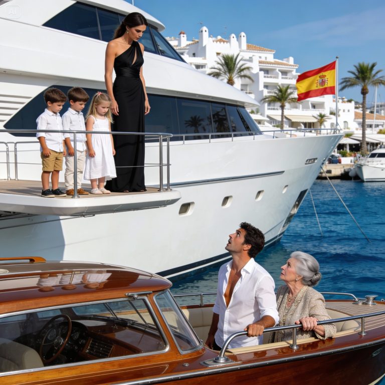 I was paid one hundred thousand euros to disappear from Madrid with my triplets in my womb, but six years later I returned to Puerto Banús on a mega yacht so that the woman who humiliated me could see the empire I built with her crumbs.