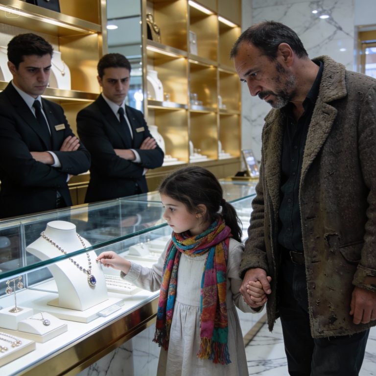 I entered a luxury store on Madrid’s Golden Mile wearing old clothes and holding my daughter’s hand. They mocked my poverty until the owner came out and recognized me: “You saved my life.”