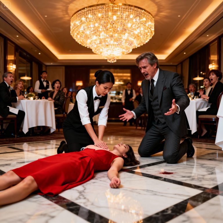 Une serveuse pratique une réanimation cardio-respiratoire sur la petite amie d’un milliardaire et se fait virer pour cela. Sept jours plus tard, il revient avec huit avocats.