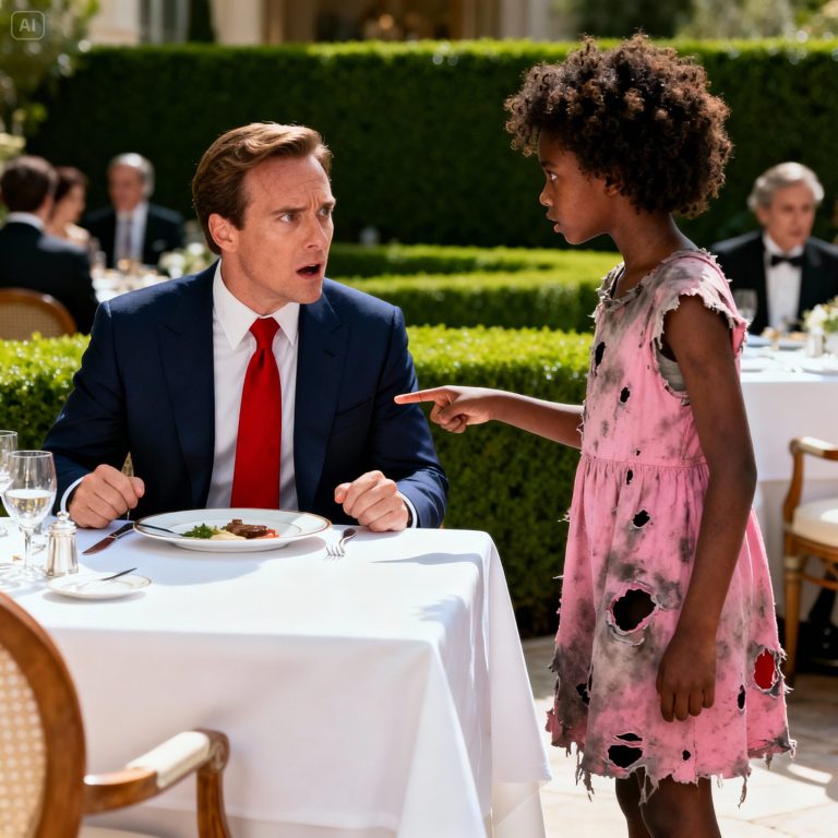 « Papa, j’ai tellement faim… Je peux manger avec toi ? » – La question d’une petite fille noire a fait pleurer le milliardaire froid.