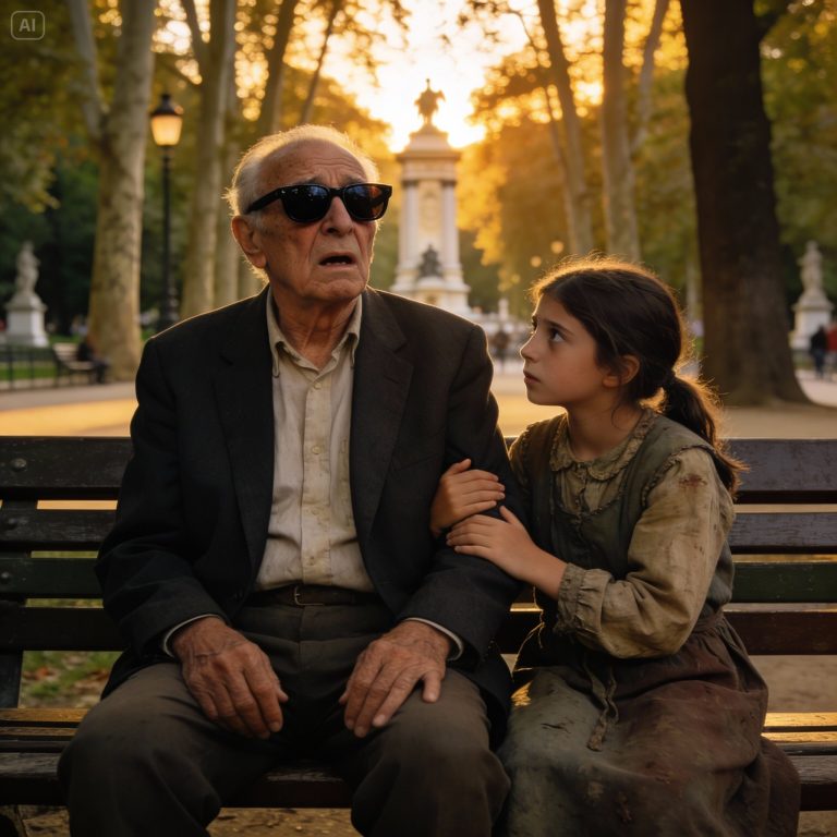 UN MILLONARIO CIEGO CREE QUE SU VIDA HA TERMINADO HASTA QUE UNA NIÑA DE LA CALLE LE REVELA EL SECRETO MÁS OSCURO DE SU ESPOSA Y LE ENSEÑA A VER SIN OJOS: UNA HISTORIA DE TRAICIÓN, FE Y JUSTICIA.