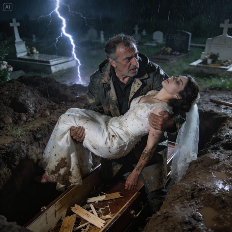 ¡ESCUCHÉ GOLPES BAJO LA TIERRA EN PLENA TORMENTA! DESENTERRÉ A UNA NOVIA TRAICIONADA Y JUNTOS PREPARAMOS LA VENGANZA MÁS IMPLACABLE CONTRA EL ESPOSO QUE LA ENTERRÓ VIVA.