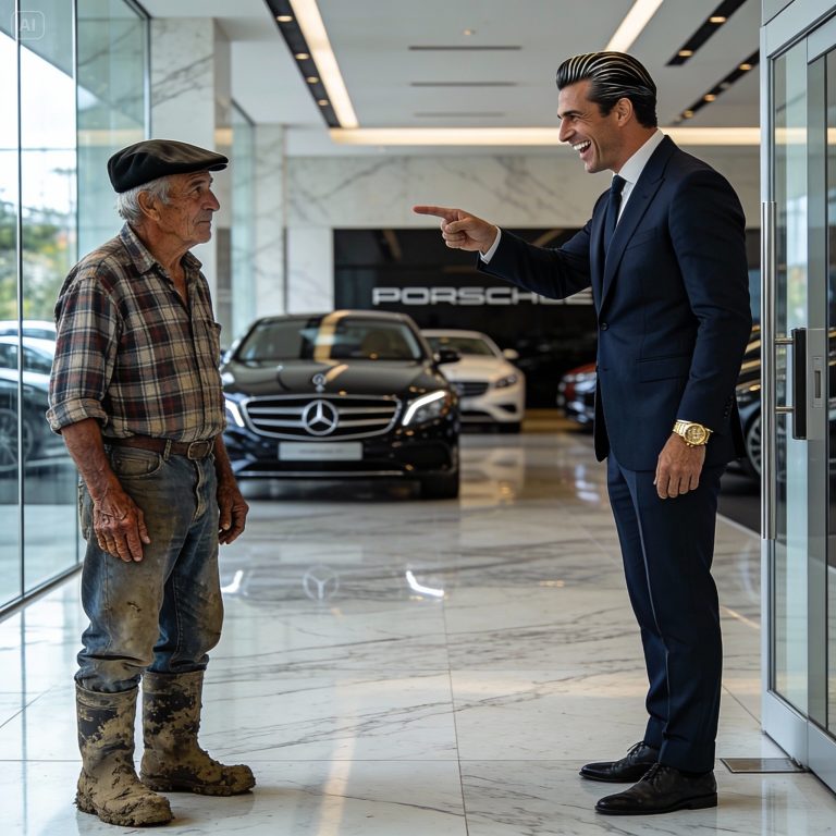 O agricultor de mãos calejadas que silenciou a arrogância de uma concessionária de carros de luxo ao comprar dez carros à vista: uma lição de dignidade.