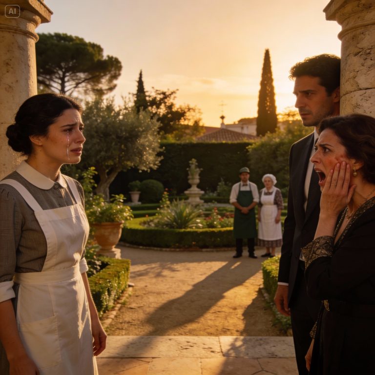 La Bofetada de la Dignidad: Me Humilló por una Bolsa de Basura en su Mansión de Madrid y Mi Reacción Cambió Nuestras Vidas Para Siempre.