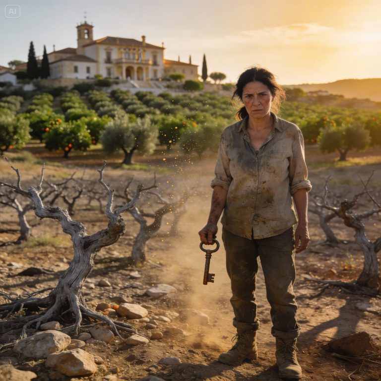 Mi padre me humilló dejándome un pedregal seco mientras mis hermanos recibían todo, pero no sabía que bajo esos árboles muertos se escondía un secreto millonario que me convertiría en la dueña del valle.