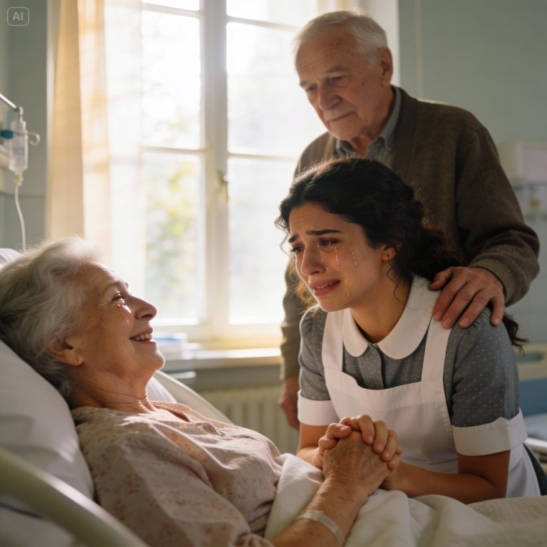 TODOS SE BURLABAN DEL ANCIANO QUE GRITABA EN OTRO IDIOMA, PERO CUANDO LA LIMPIADORA LE RESPONDIÓ, DESCUBRIERON UN SECRETO QUE HIZO LLORAR AL DUEÑO DEL HOTEL.