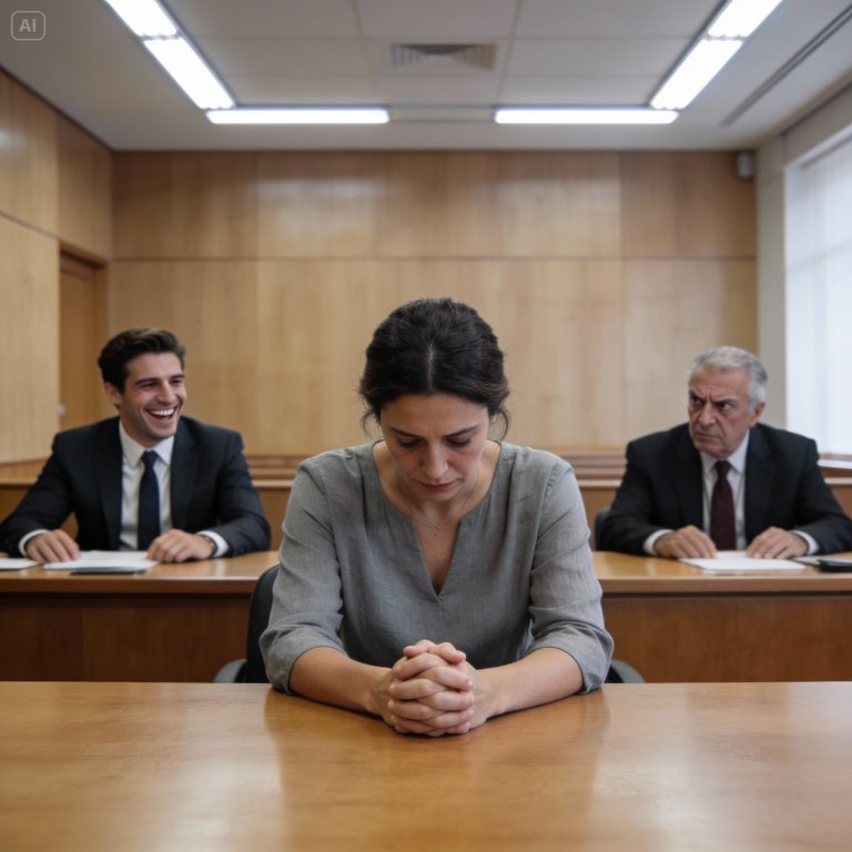 “Sola en la sala del tribunal, con un vestido desgastado, fue sometida a una terrible humillación por parte de su exmarido, pero todo cambió cuando su poderosa madre, a quien había repudiado durante 20 años, apareció inesperadamente para exigir justicia.”