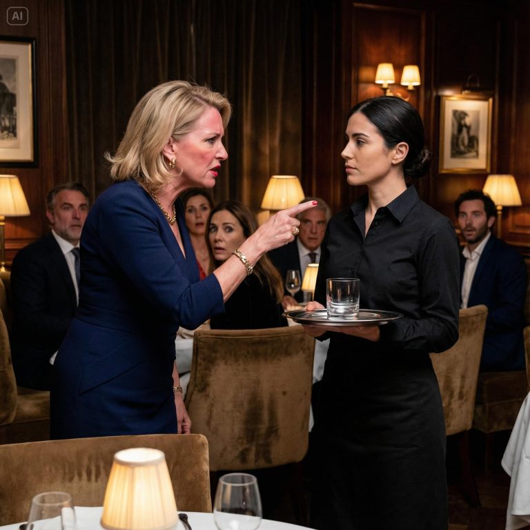 ACUSÓ A LA CAMARERA DE ROBAR SU DIAMANTE PARA HUMILLARLA, PERO UNA SOLA PALABRA DE SU PASADO OCULTO HIZO QUE LA “REINA” HUYERA ATERRORIZADA