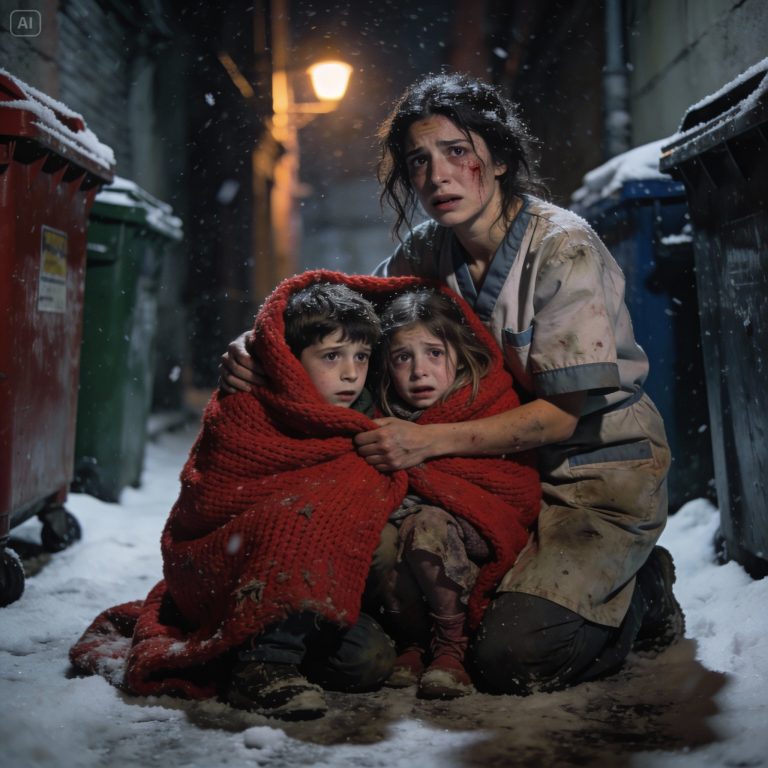 PERDÍ TODO EN LA NIEVE Y ENTREGUÉ MI ÚNICO ABRIGO PARA SALVAR A DOS EXTRAÑOS, SIN SABER QUE ERAN LOS HIJOS DEL HOMBRE MÁS LETAL Y PODEROSO DE ESPAÑA.