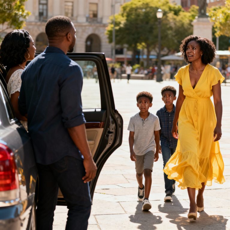 Le PDG milliardaire ramenait sa nouvelle compagne chez lui lorsqu&rsquo;il aperçut son ex-femme s&rsquo;éloigner, tenant des jumelles dans les bras.