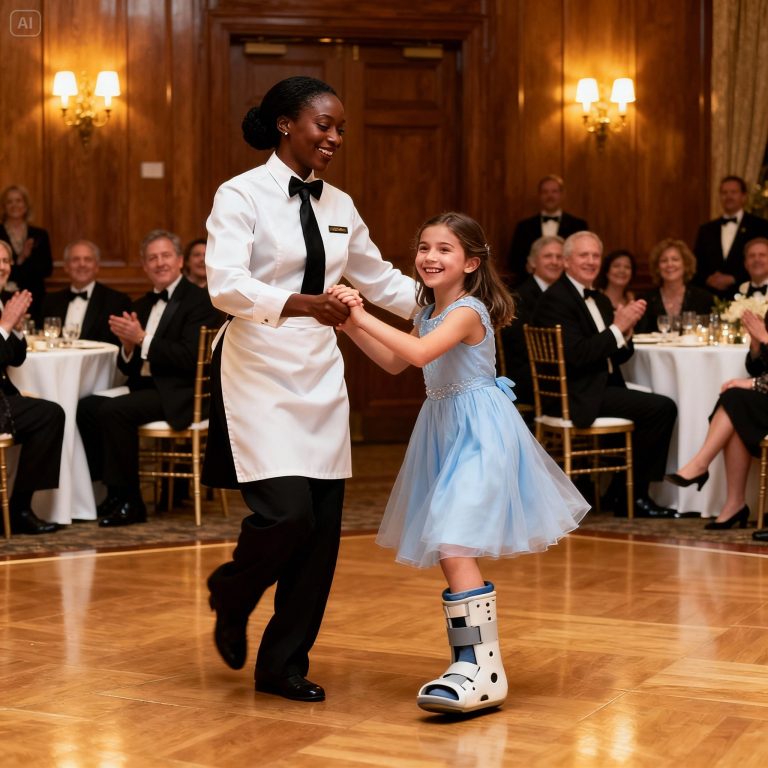 Un père MILLIARDAIRE laisse sa fille handicapée danser avec une serveuse noire – et sa vie change…