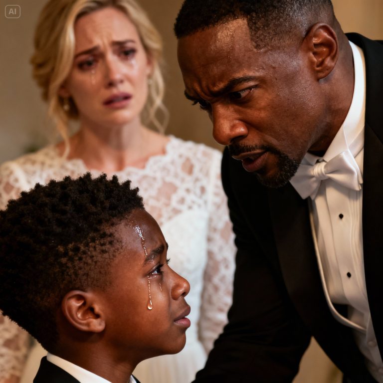 Un garçon interrompt le mariage de son père et révèle une vérité choquante sur sa fiancée ; le père appelle immédiatement la police.