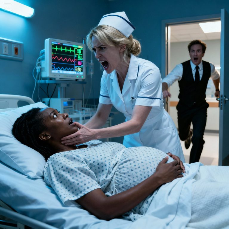 Une infirmière gifle une femme noire enceinte en train d&rsquo;accoucher… Puis son mari de la mafia coréenne lui a fait ça